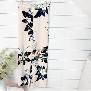 Zara Floral wide leg pants.  Size XS